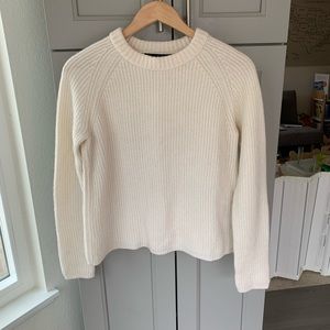 Jenni Kayne Cashmere Fisherman Sweater Ivory